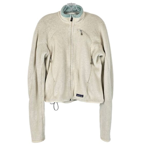 Patagonia Womens Regulator Polarltec Jacket Size Small Ivory Full Zip Fleece - Picture 1 of 16